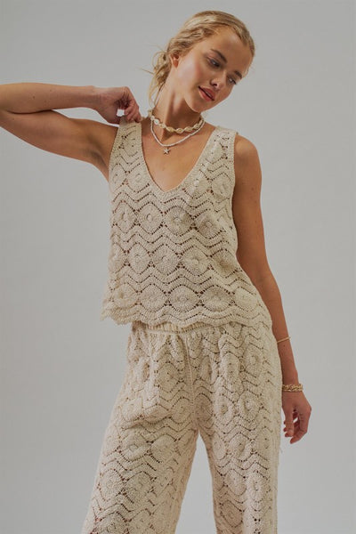 sunset crochet top