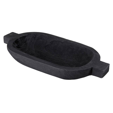 Paulownia Large Double Handle Tray - Black