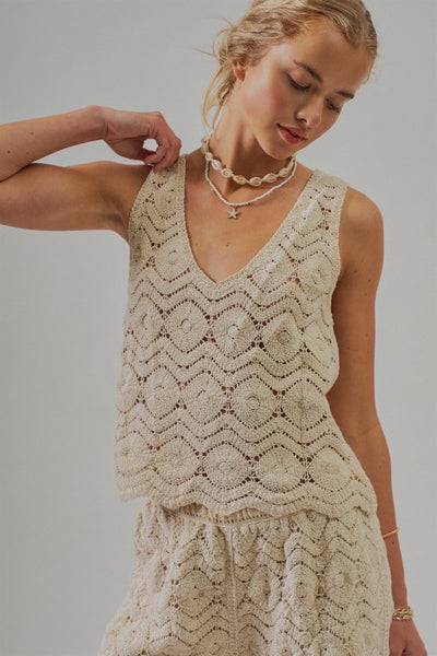 sunset crochet top