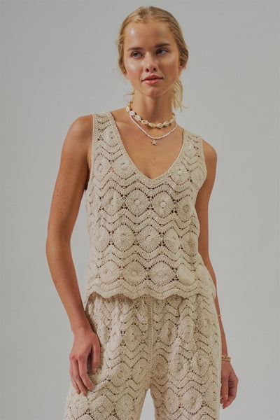 sunset crochet top