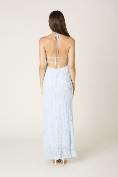 tiered halter dress