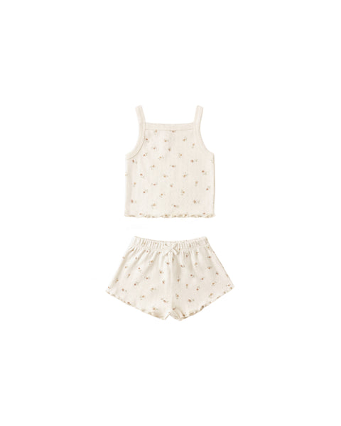 pointelle tank + shortie set