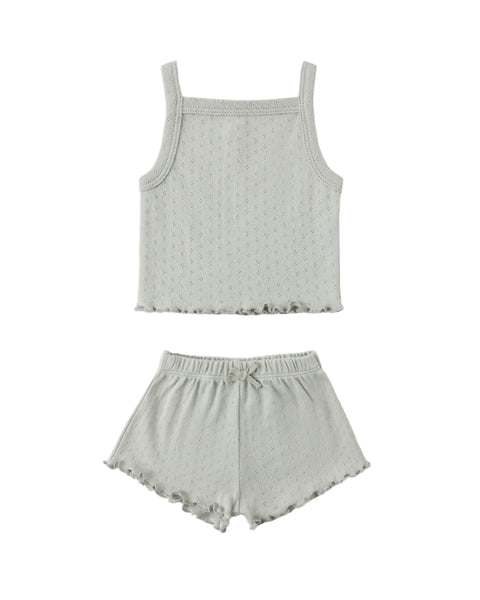 pointelle tank + shortie set