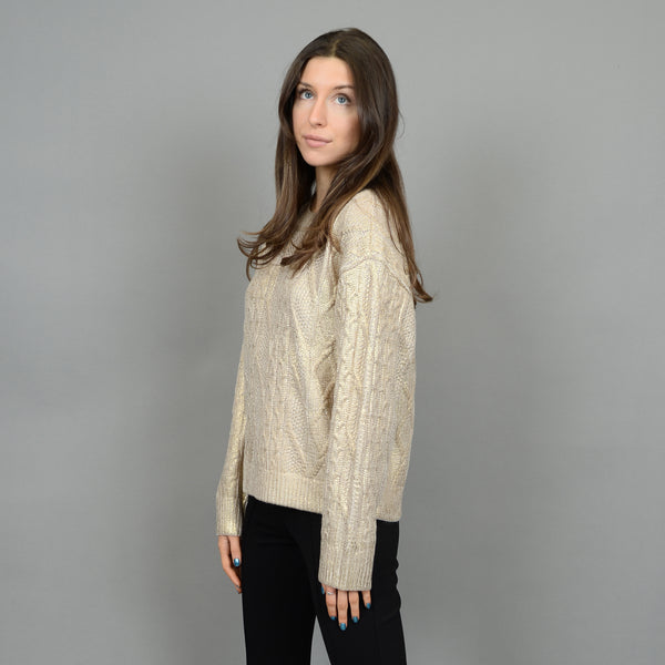 rowayne gold foil sweater