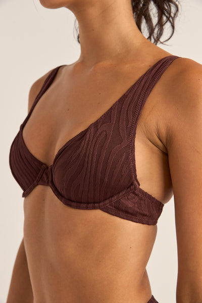 panelled underwire top