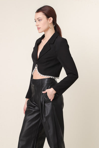 vaughn cropped blazer