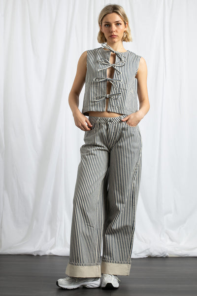 front tie vest