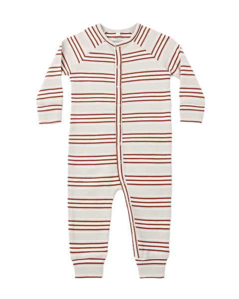 organic long john pj holiday stripe