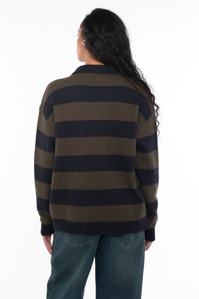 chunky stripe rugby top