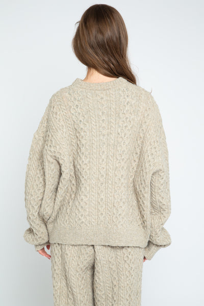 teddy knit sweater