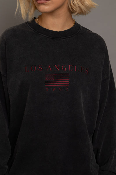 LA embroidery sweatshirt