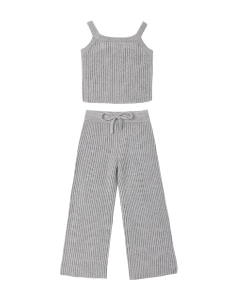 fuzzy knit lounge set