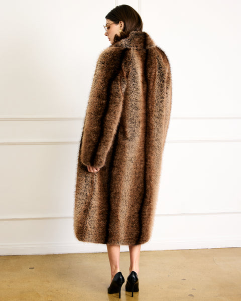 cairo faux fur coat