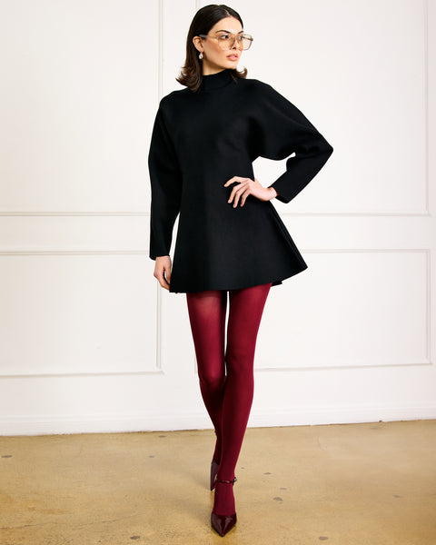 anzi peplum sweater dress