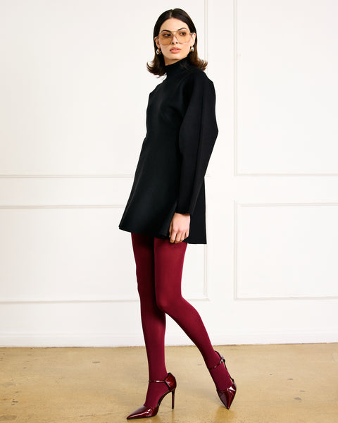 anzi peplum sweater dress