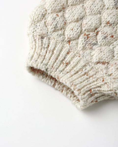 bubble knit cardigan