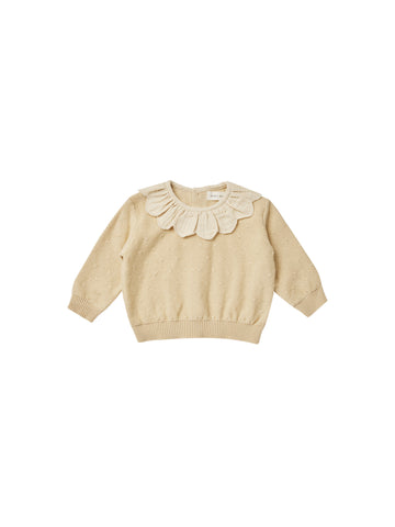 petal knit sweater