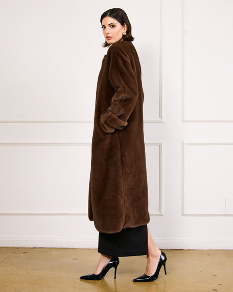 axel faux fur coat