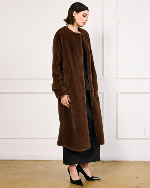 axel faux fur coat