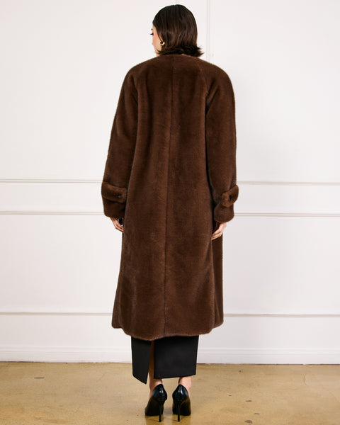 axel faux fur coat