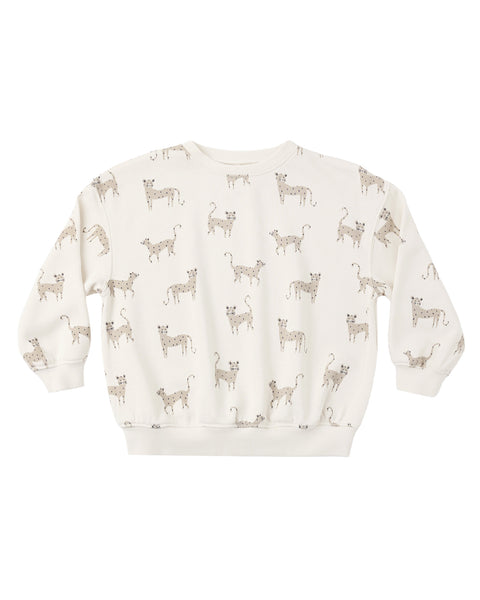 relaxed sweatshirt leopards