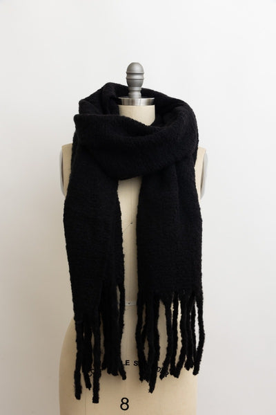 ultra soft scarf with tassels