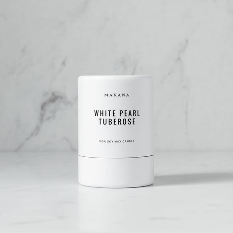 White Pearl Tuberose - Petite Candle 3 oz