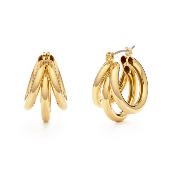 triple hoop earring