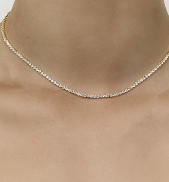 tennis diamond necklace