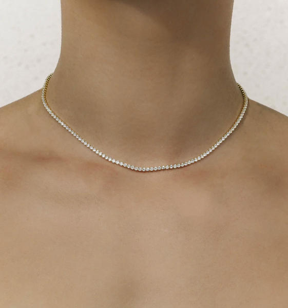 tennis diamond necklace