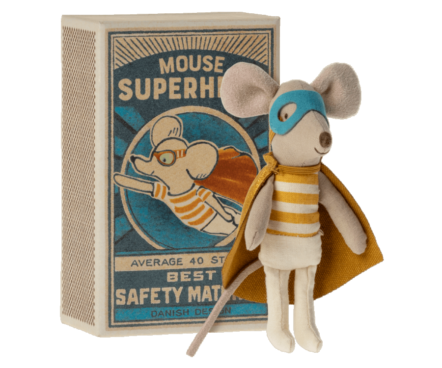 super hero mouse - little brother in matchbox